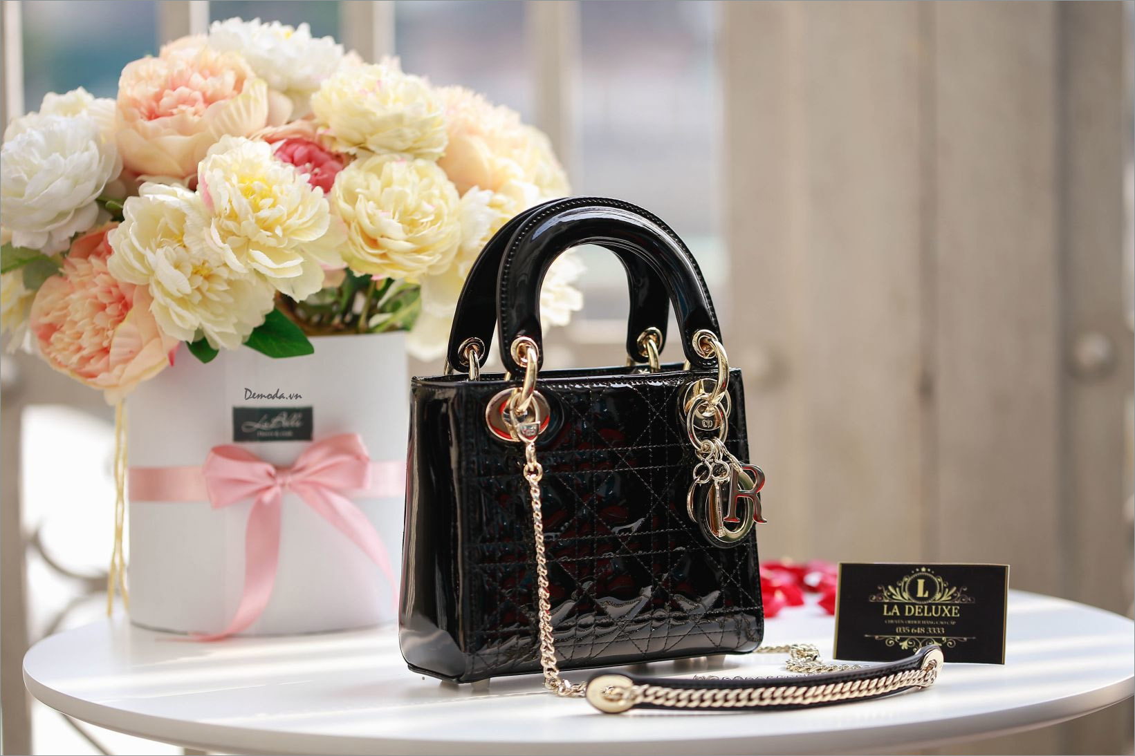 Túi Dior Lady Mini Black Gold  Nice Bag
