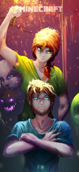 hình nền minecraft anime