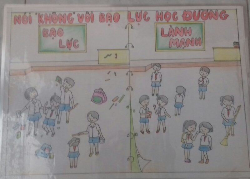 vẽ tranh bạo lực học đường hành vi nào là bạo lực, hành động nào là lành mạnh
