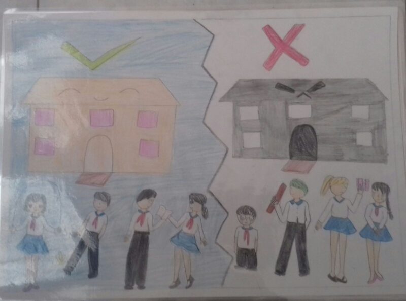 vẽ tranh bạo lực học đường những điều nên và không nên làm ở trường học