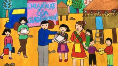 Vẽ tranh đoàn thanh niên cộng sản Hồ Chí Minh