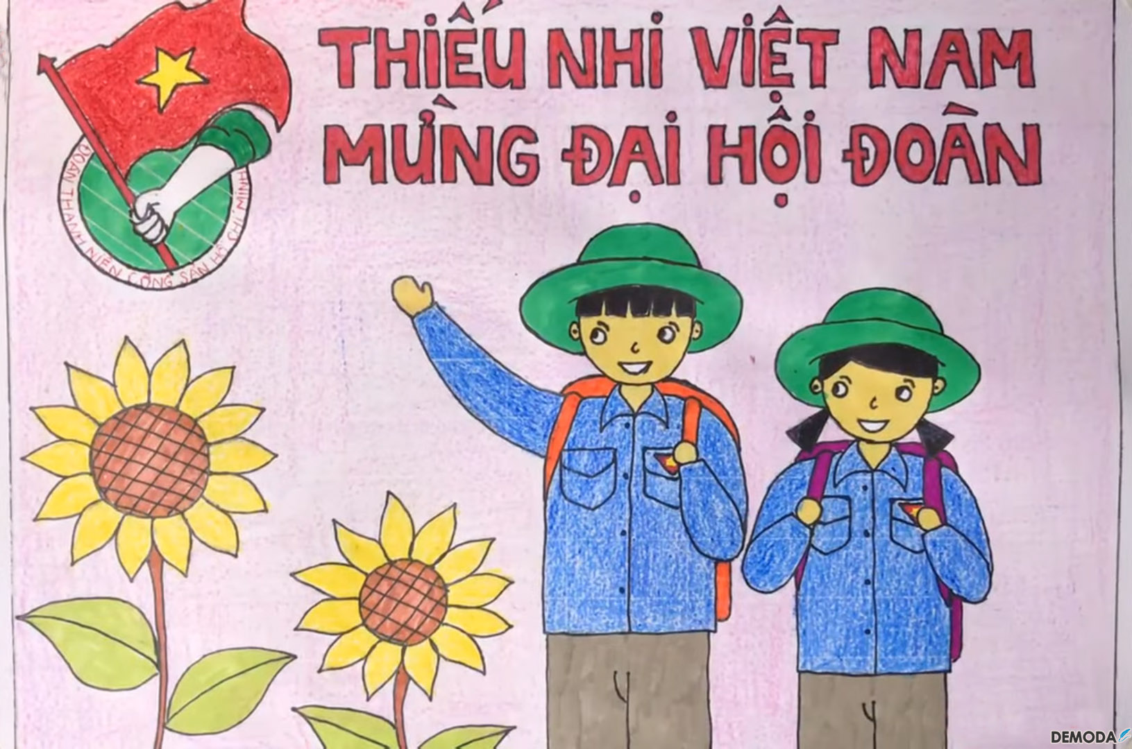 Vẽ Tranh Đoàn Thanh Niên Cộng Sản Hồ Chí Minh Tươi Vui Nhất