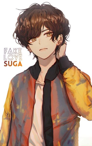 ảnh BTS anime thành viên Suga