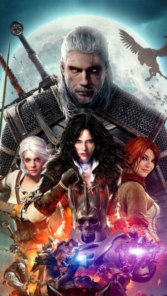 hình nền game 4k game the witcher mobile
