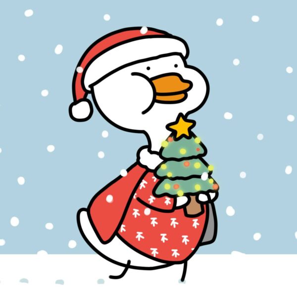 Ảnh avatar Noel vịt dưới tuyết
