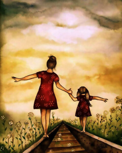 Ảnh đẹp về mẹ và bé minh hoạ