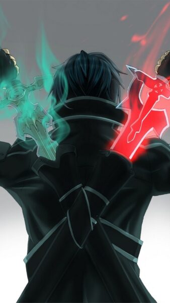 Ảnh Kirito rút kiếm
