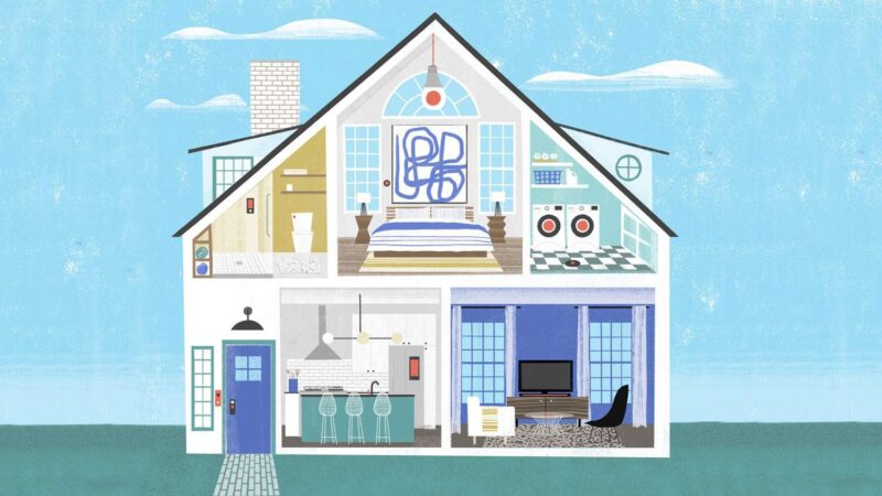 Cách vẽ ngôi nhà 2 tầng thông minh