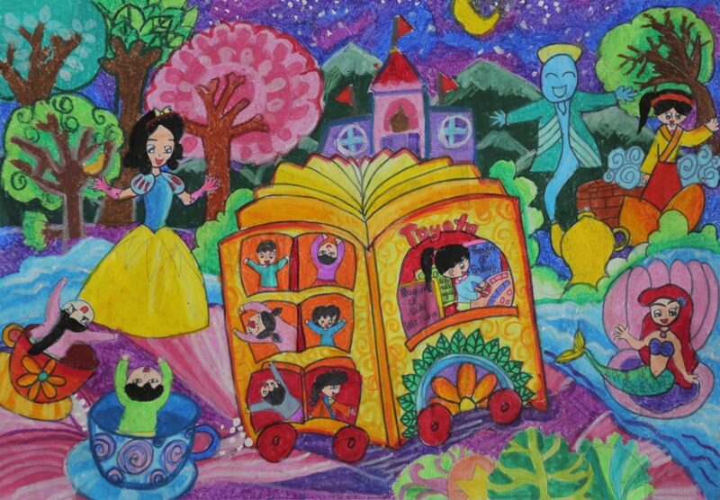 Cách vẽ ô tô mơ ước cổ tích