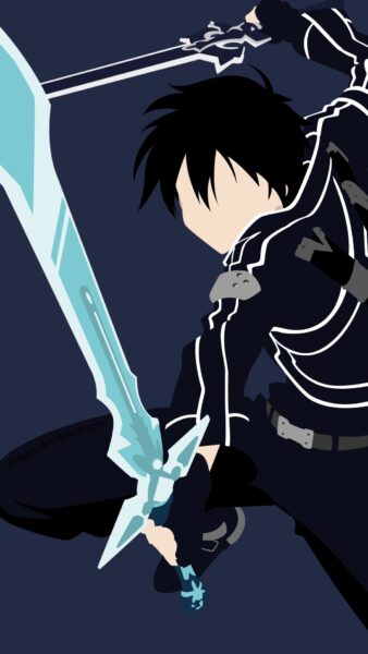 Hình nền Kirito được vẽ lại