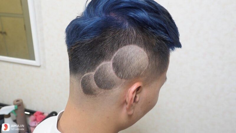Kiểu tóc mohican hiện đại hình tròn
