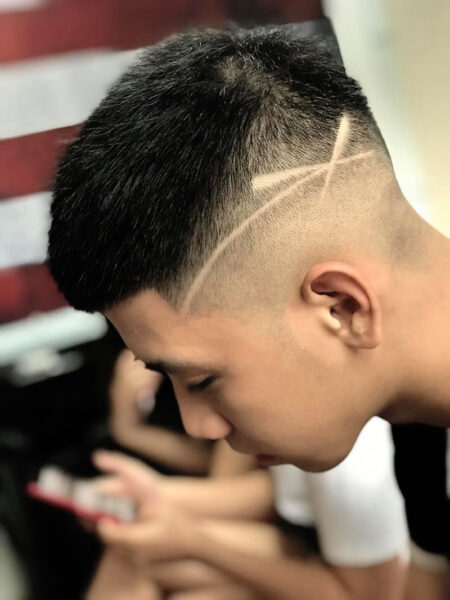 Kiểu tóc mohican không vuốt