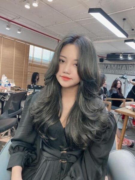 Kiểu tóc uốn layer tầng cao