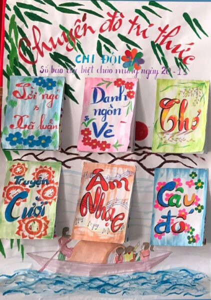 mẫu báo tường 20 11 có chuyên mục thơ