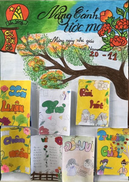 mẫu báo tường 20 11 trên giấy a4