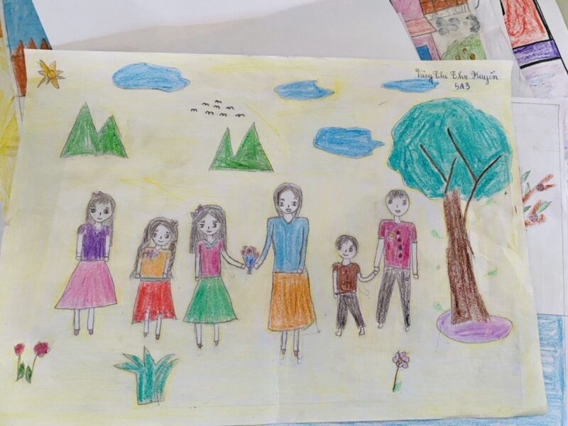 tranh vẽ 8-3 đẹp, đơn giản nhất