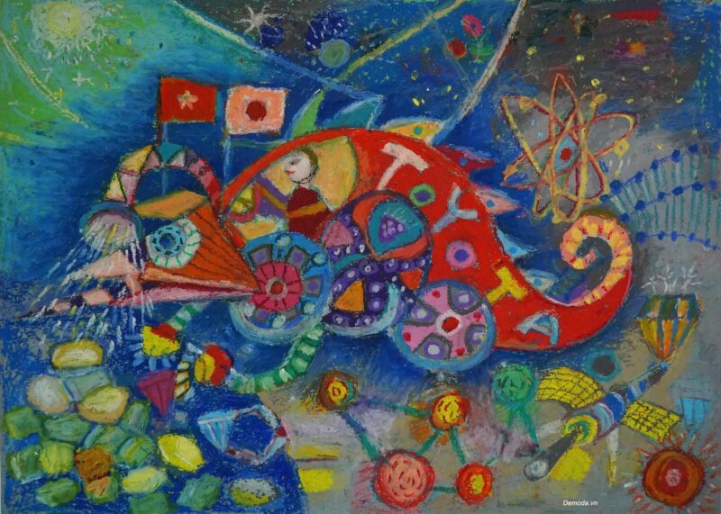 Vẽ tranh ô tô mơ ước đầy sáng tạo