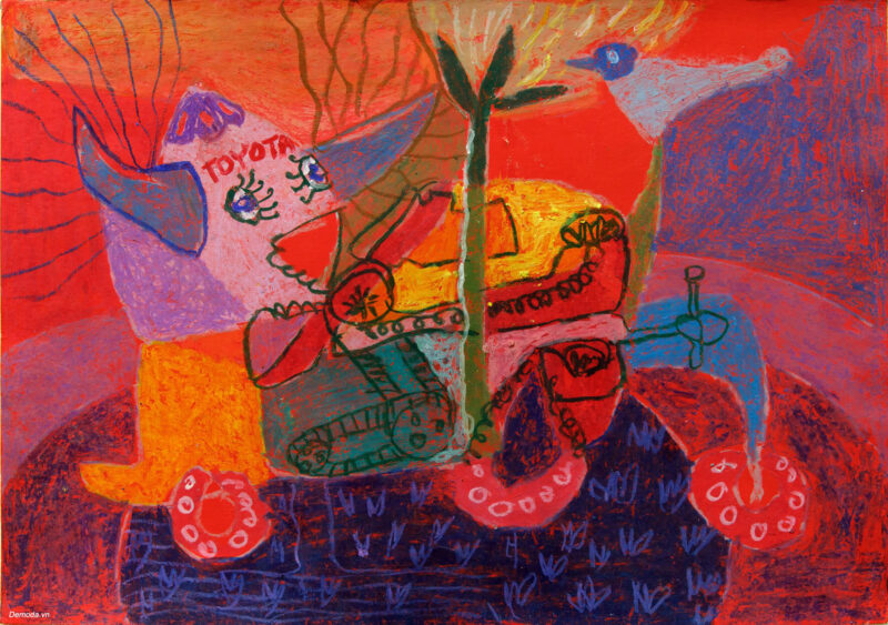 Vẽ tranh ô tô mơ ước độc đáo nhất