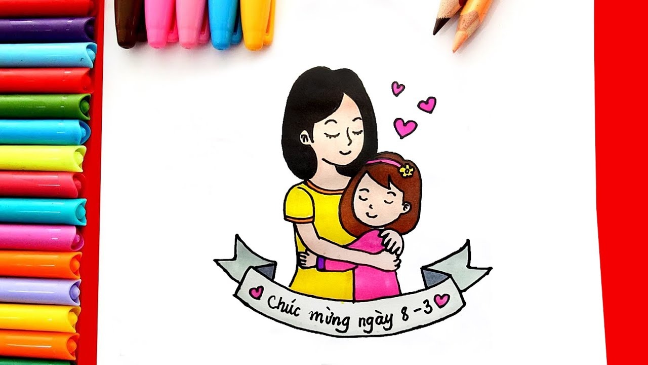 Hãy thử sức mình với việc vẽ tranh tặng mẹ nhân dịp sinh nhật hoặc những ngày đặc biệt. Mẹ sẽ cảm nhận được sự trân quý và tình yêu thương của con trong từng nét vẽ. Điều này chắc chắn sẽ làm mẹ cảm động và xúc động.