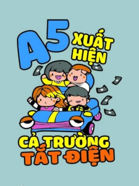 Ảnh avatar lớp A5 cùng lái xe trên đường