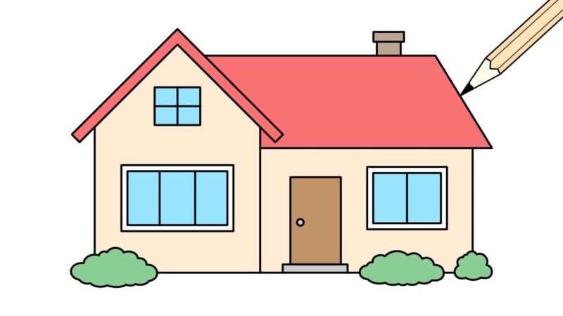 Cách vẽ ngôi nhà đẹp nhất lớp 6 nhiều màu sắc