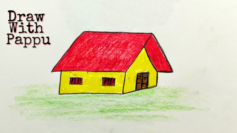 Cách vẽ ngôi nhà nhỏ