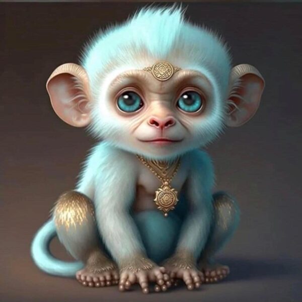 hình 12 con giáp tuổi khỉ cute, dễ thương, đơn giản