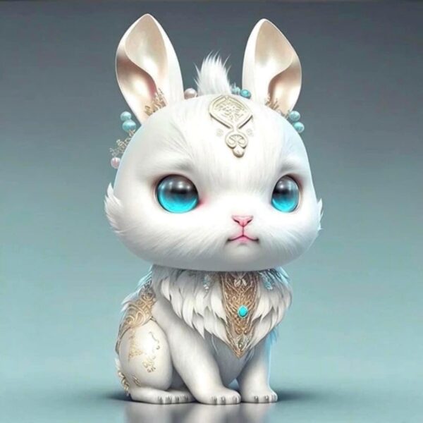hình 12 con giáp tuổi thỏ cute làm avatar