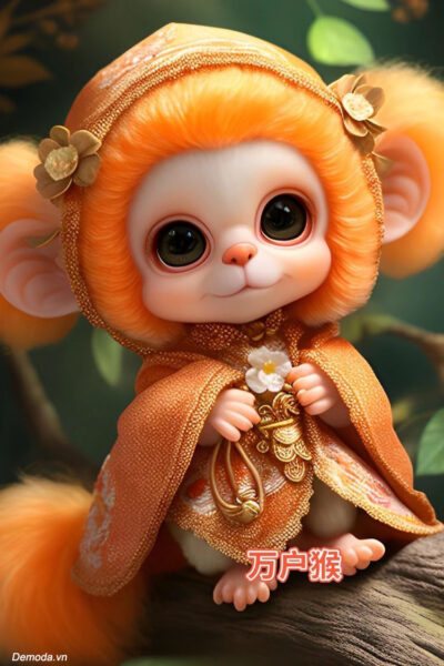 Hình ảnh 12 con giáp cute tuổi con Khỉ