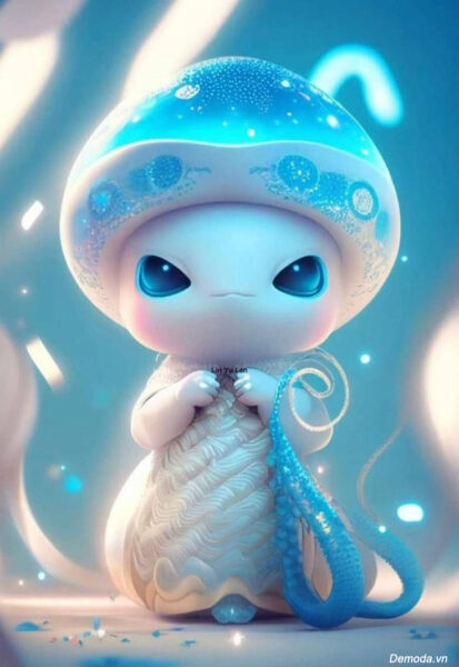 Hình ảnh 12 con giáp cute tuổi con Rắn