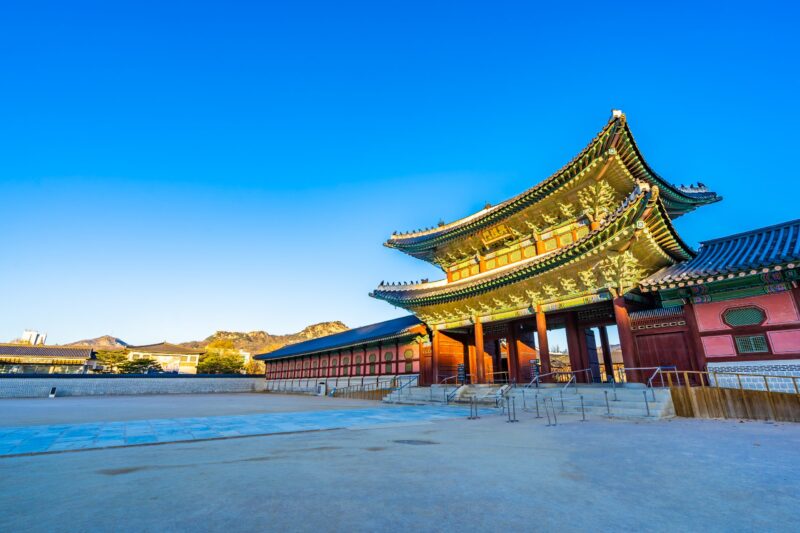 Hình ảnh Hàn Quốc cận cảnh cung điện Gyeongbokgung