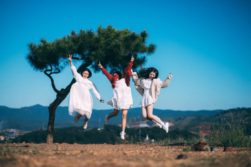 Hình ảnh nhóm bạn thân cùng bay