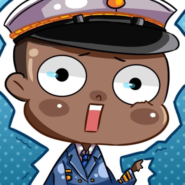Avatar FF Chibi Klok trägt die heißeste Polizeiuniform