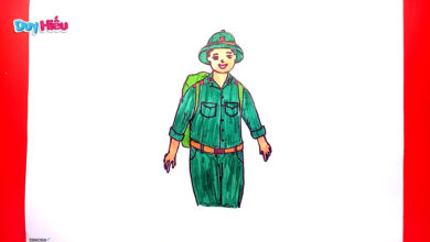 Vẽ tranh chú bộ đội
