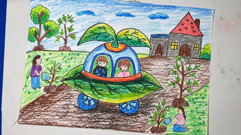 Vẽ tranh ý tưởng trẻ thơ đẹp nhất quả đất