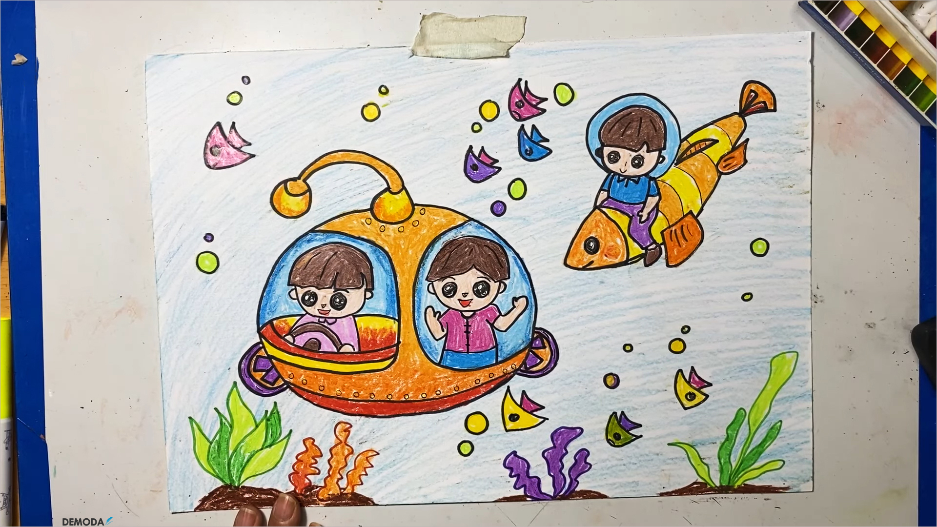 Vẽ Tranh Ý Tưởng Trẻ Thơ Bay Bổng Phong Phú Sáng Tạo