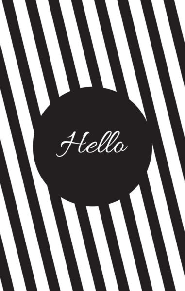 ảnh hello trắng đen