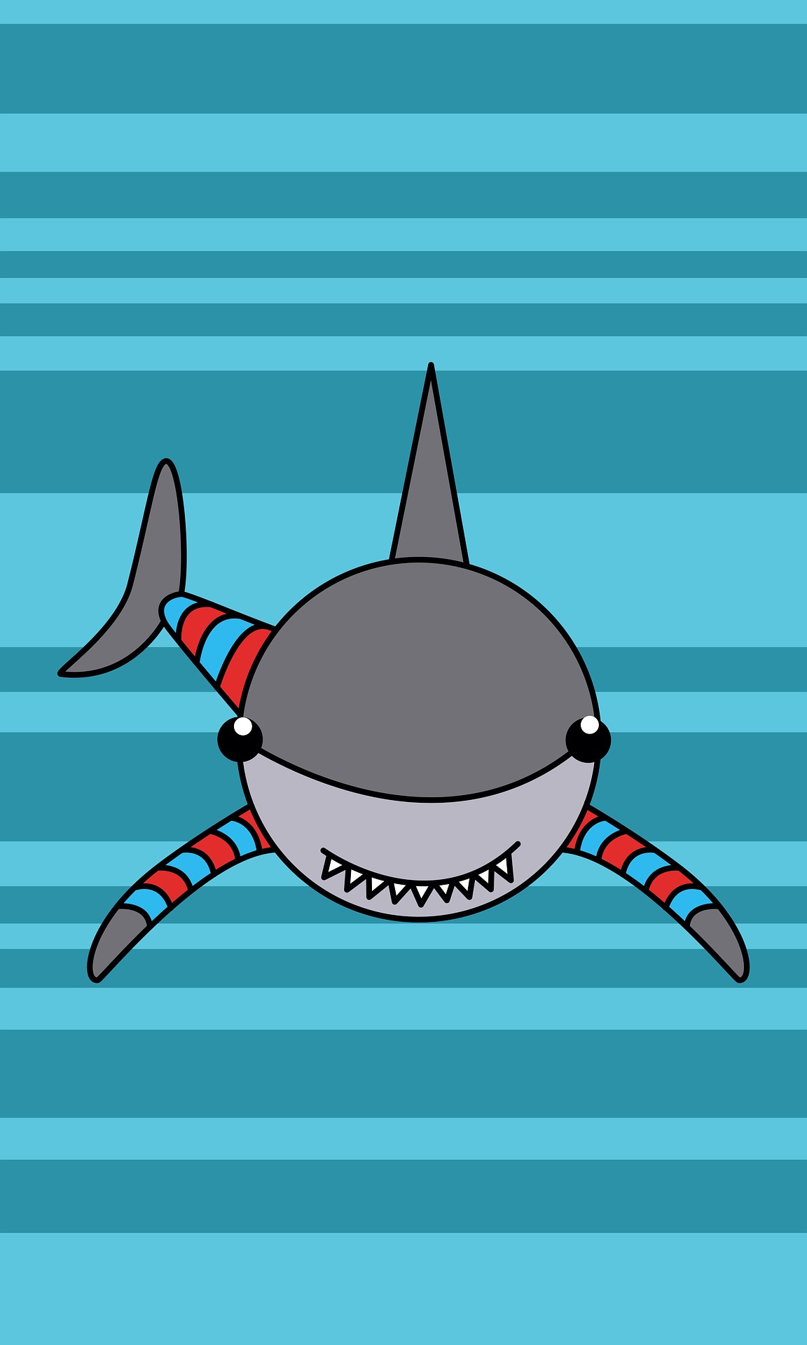 Hình cá mập cute, hình nền cá mập dễ thương, đáng yêu - DYB