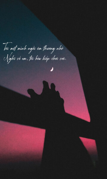 ảnh nhớ người yêu bàn tay cô đơn