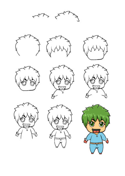 Cách vẽ chibi có hình mẫu