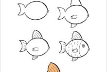 Cách vẽ con cá hoạt hình