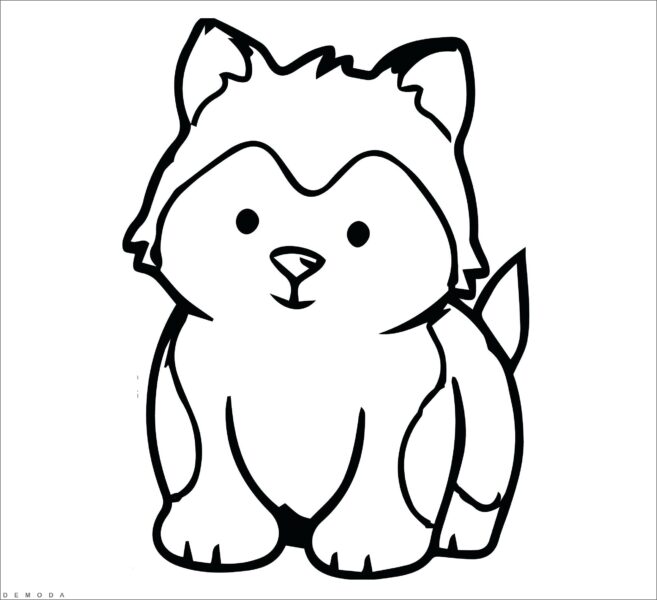 Vẽ Con Chó Đơn Giản  Cách Vẽ  85 Hình Vẽ Sói Chó Con Cute