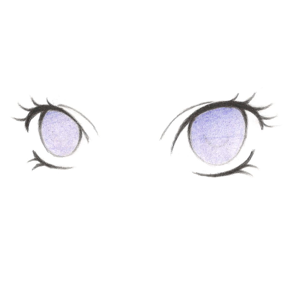 Cách vẽ mắt anime đơn giản P1 (kiểu mắt đáng yêu) - How to draw simple anime  eyes P0 | August art - YouTube