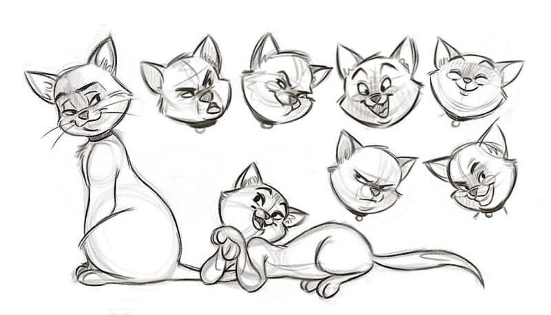 Cách vẽ mèo với nhiều biểu cảm khuôn mặt khác nhau