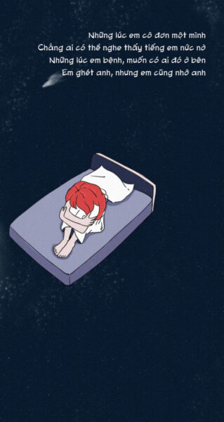 hình nhớ người yêu cô gái úp mặt khóc