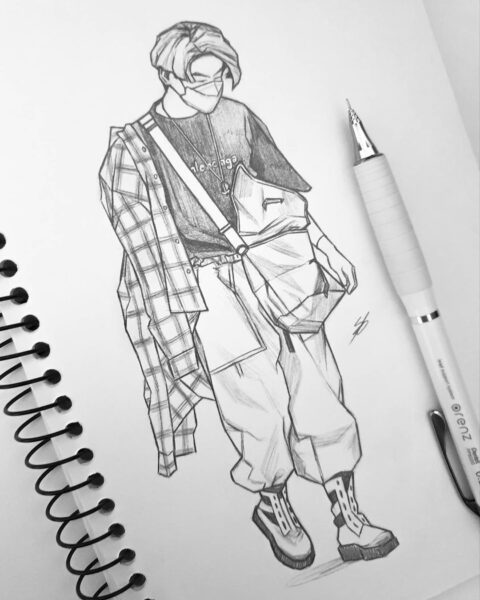 Hình vẽ con người đang đi