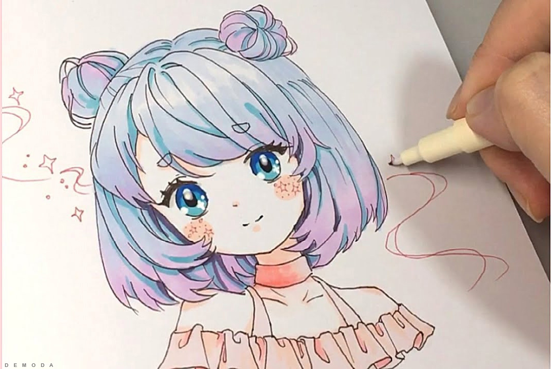 Cách Vẽ Anime Đơn Giản Mà Đẹp ❤️1001 Hình Vẽ Tranh Anime - Bút Chì Xanh