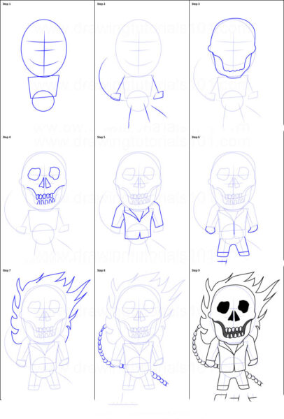 Cách vẽ ma hoạt hình dữ tợn