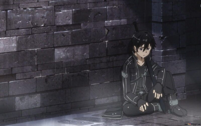 hình nền kirito buồn