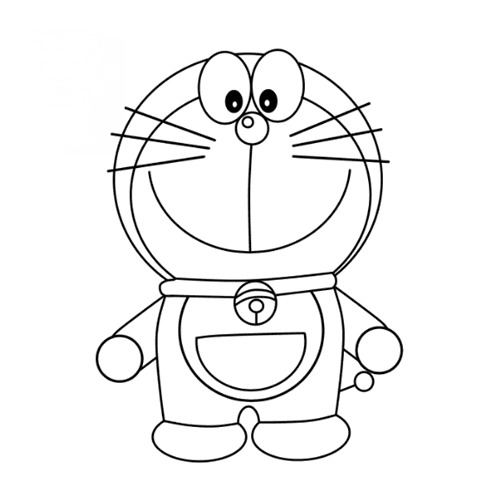 Hình vẽ Doraemon đang đứng thẳng